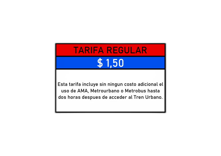 Icono de tarifa regular del Tren Urbano de Puerto Rico